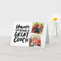 Thanks for being a great coach two photo thank you
