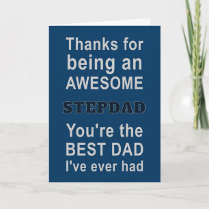 Thanks for Being an Awesome Stepdad Card