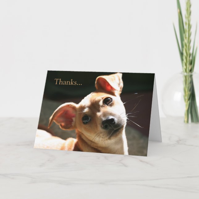 Thanks for being my friend thank you card (Front)