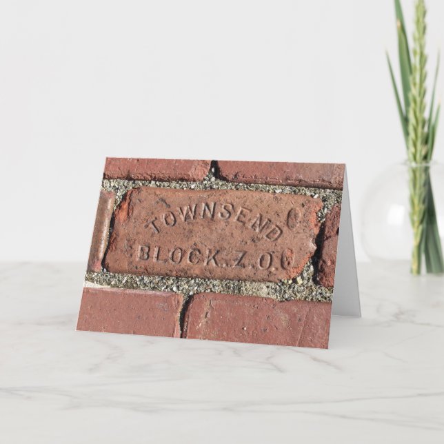 Thanks For Being Such a Brick - Thank You Card (Front)
