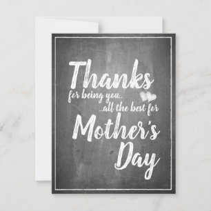 Thanks for being you! Mother's Day Chalkboard