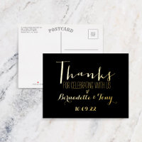 Thanks For Celebrating With Us! Wedding Thank You