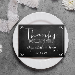 Thanks For Celebrating With Us! Wedding Thank You Invitation