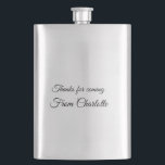 thanks for coming add name text message<br><div class="desc">Design</div>