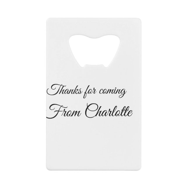 thanks for coming add name text message  (Front)
