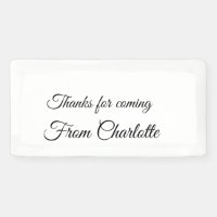 thanks for coming add name text message