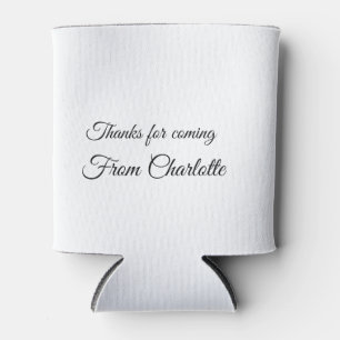 thanks for coming add name text message can cooler