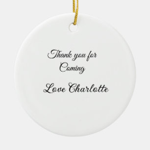 thanks for coming add name text message ceramic tree decoration