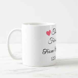 thanks for coming add name text message coffee mug