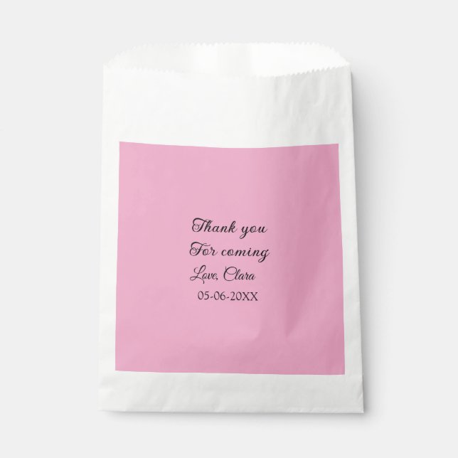 thanks for coming add name text message  favour bags (Front)