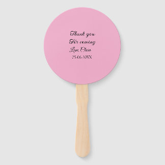 thanks for coming add name text message  hand fan