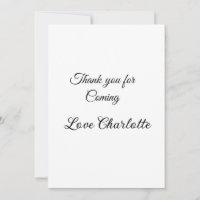 thanks for coming add name text message 