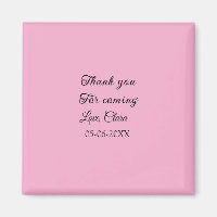 thanks for coming add name text message