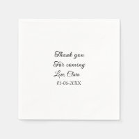 thanks for coming add name text message 