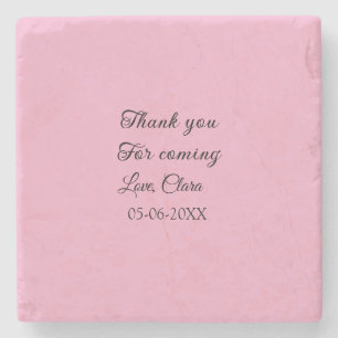 thanks for coming add name text message stone coaster