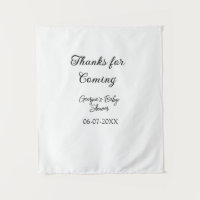 Thanks for coming baby shower modern simple typogr