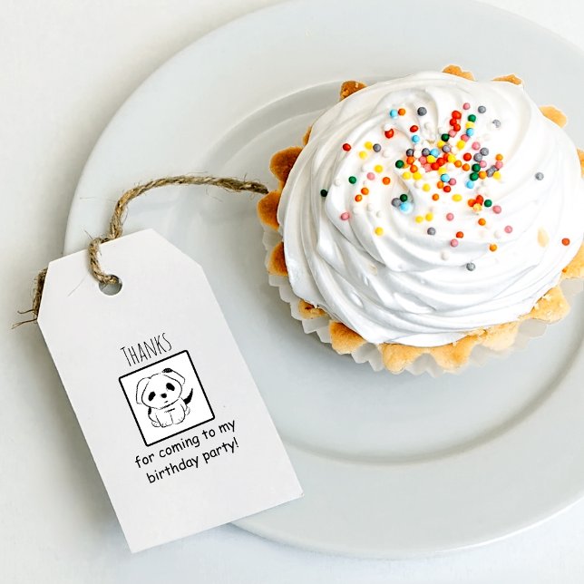 Thanks For Coming To Birthday Party Puppy Self-inking Stamp (Creator Uploaded)