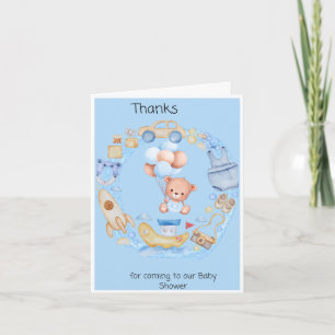 Thanks for Coming to our Baby Shower Thank You Card