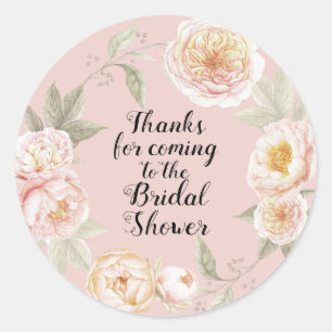 Thanks for coming to the Bridal Shower Sticker