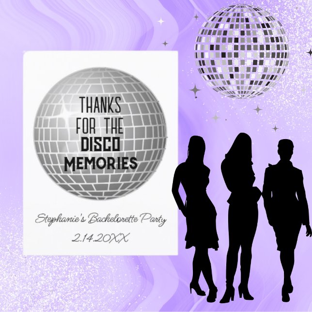Thanks For Disco Memories Bachelorette Thank You   Postcard (Creator Uploaded)