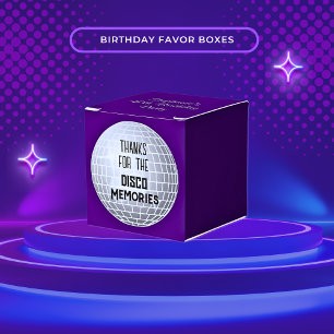 Thanks For Disco Memories Retro Birthday Favour Box