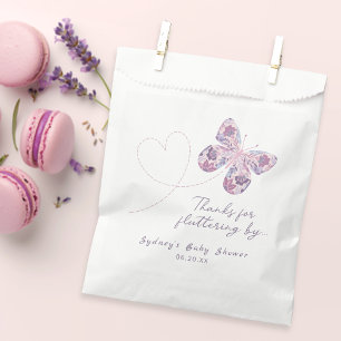 Thanks For Fluttering By - Floral Butterfly Favour Bags