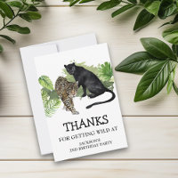 Thanks for Getting Wild Birthday Leopard Panther