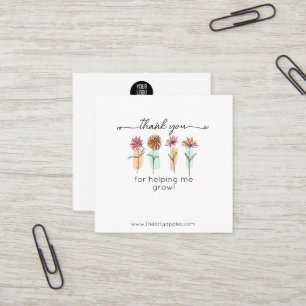 Thanks For Helping Me Grow Card – Discount
