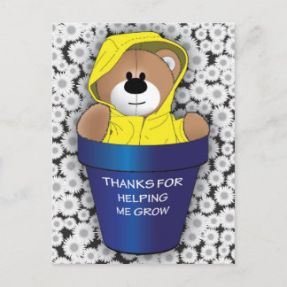 Thanks For Helping Me Grow Postcard