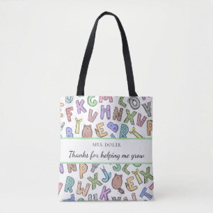 Thanks For Helping Me Grow Teacher Tote Bag