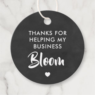 Thanks for Helping My Business Bloom Gift Tag