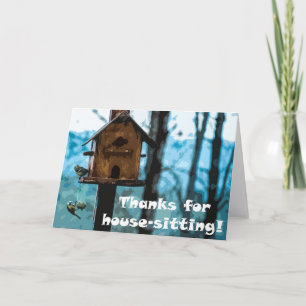 Thanks for house-sitting thank you card