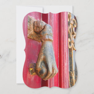Thanks For Lending A Hand!/Brass Hand Door Knocker Thank You Card