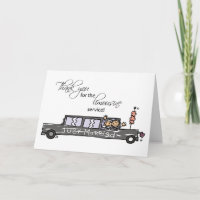 Thanks for Limousine Service Wedding Stick Figures