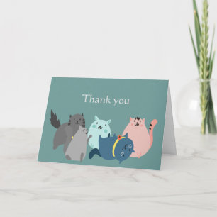 Thanks for Looking after my Fur Babies Cats Card