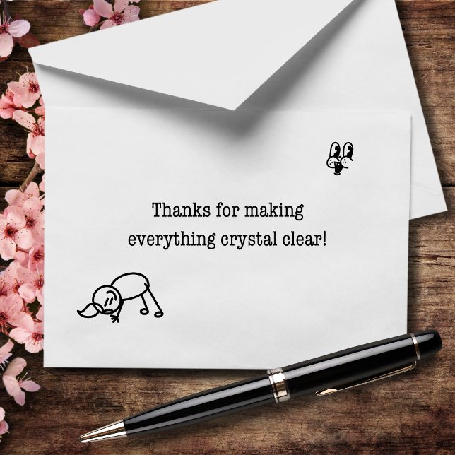 Thanks For Making Everything Crystal Clear Thank You Card (Creator Uploaded)