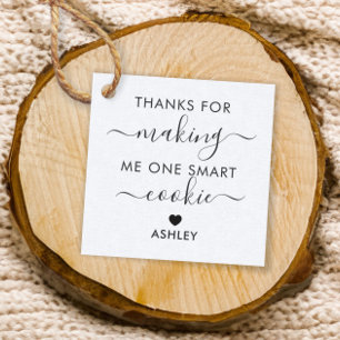 Thanks for Making Me One Smart Cookie Tag, Kraft Favour Tags