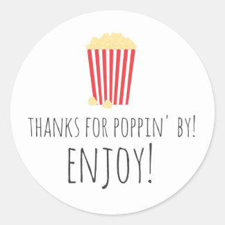 Thanks For Poppin' By Stickers