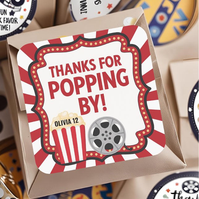 Thanks for Popping By Sticker | Movie Theatre  (Creator Uploaded)