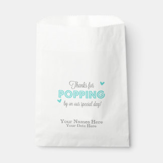 Thanks for Popping, Sweet Thank Yo, Wedding Favour Bags
