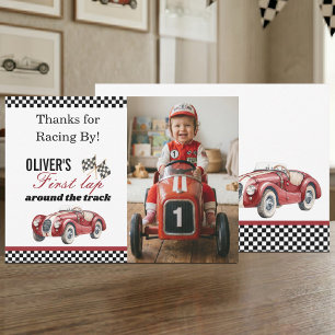 Thanks for Racing By Race Car 1st Photo Card
