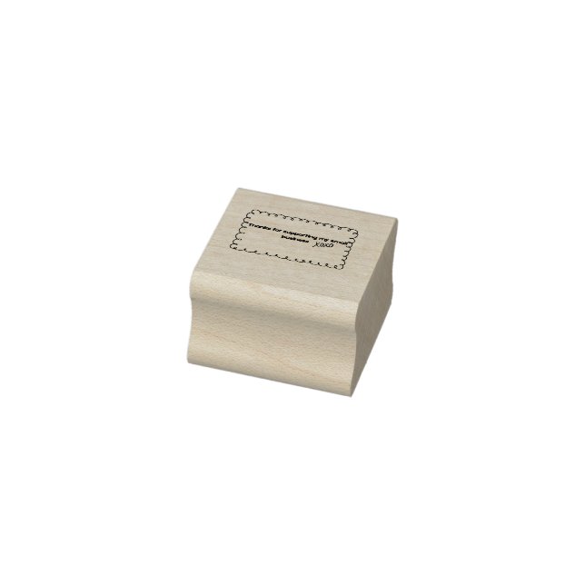 Thanks for Supporting My Small Business Rubber Stamp (Stamp)