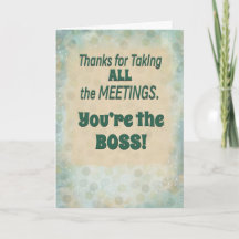 Thanks for Taking All yMeetings Funny Boss's Day