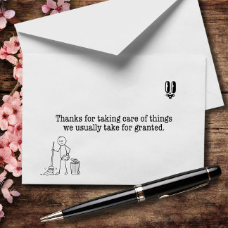 Thanks for Taking Care of What We Take for Granted Thank You Card