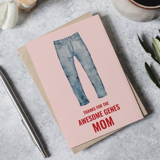 Thanks for the Awesome Genes Mum Mother's Day Card (Creator Uploaded)