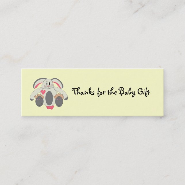 Thanks for the Baby Gift Mini Business Card (Front)