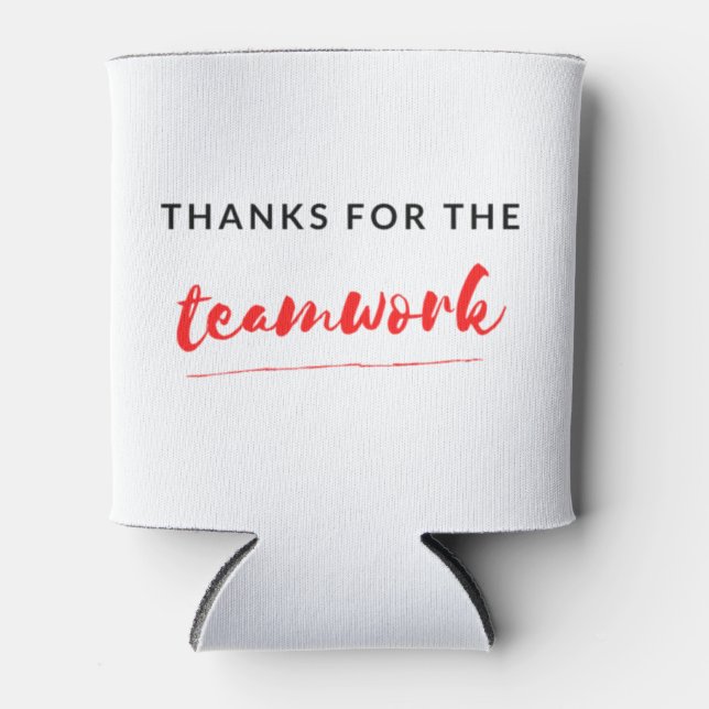 Thanks For The Teamwork 2 Can Cooler (Front)