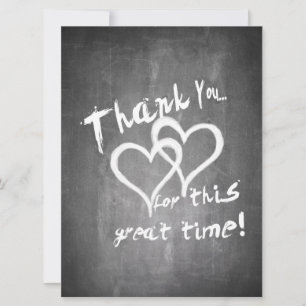 Thanks for this great time on a chalk board