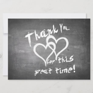 Thanks for this great time on a chalk board