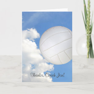 Thanks for volleyball coach thank you card